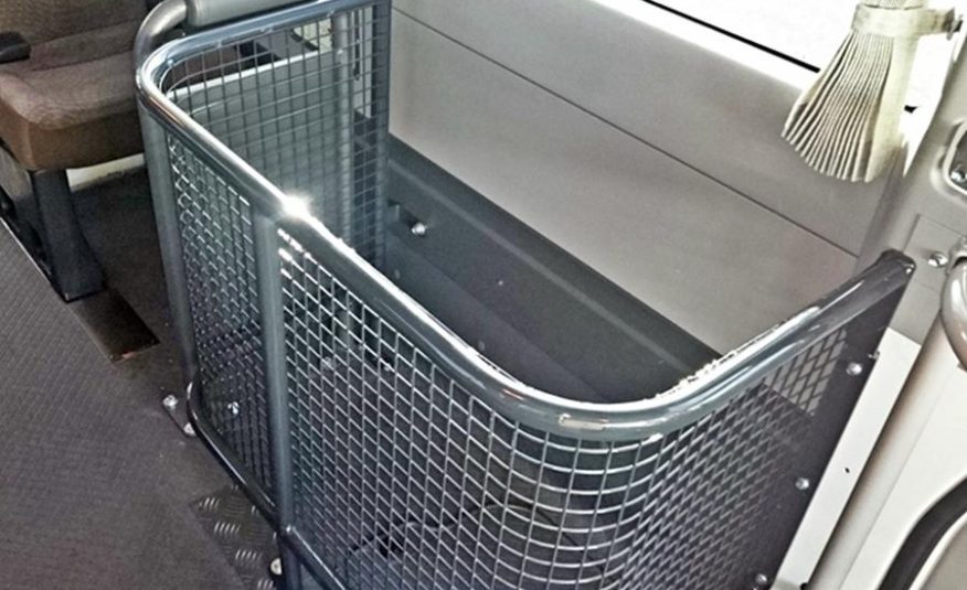 Cargo Basket on Coaster | Featured image of the Coaster Bus Conversion page for Bus 4x4 Group